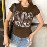 ブラウン | シルバービッグロゴTシャツ | non-hedge