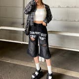 ロゴダメージハーフデニムパンツ | non-hedge | 詳細画像12