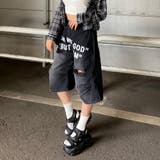 ロゴダメージハーフデニムパンツ | non-hedge | 詳細画像14
