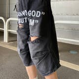 ロゴダメージハーフデニムパンツ | non-hedge | 詳細画像18