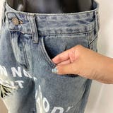 ロゴダメージハーフデニムパンツ | non-hedge | 詳細画像26