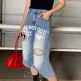 ロゴダメージハーフデニムパンツ | non-hedge | 詳細画像6
