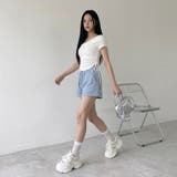 ストーン付きカットショートパンツ | non-hedge  | 詳細画像2 