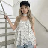 ティアードキャミソールチョーカー付きトップス | non-hedge  | 詳細画像8 