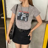 グレー | ブリーチ転写ショートTシャツ | non-hedge