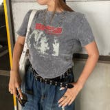 グレー | ブリーチ転写ロゴドロストTシャツ | non-hedge