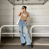 ブリーチ転写ロゴドロストTシャツ | non-hedge | 詳細画像7