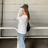 オフショルダースラブ転写Tシャツ | non-hedge | 詳細画像16
