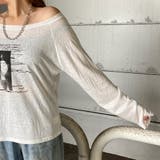 オフショルダースラブ転写Tシャツ | non-hedge | 詳細画像25