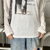 オフショルダースラブ転写Tシャツ | non-hedge | 詳細画像26