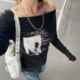 オフショルダースラブ転写Tシャツ | non-hedge | 詳細画像6