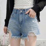 ストーンデニムショートパンツ | non-hedge  | 詳細画像1 