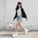 ストーンデニムショートパンツ | non-hedge  | 詳細画像2 