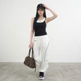 パイピングバックロゴカットパンツ | non-hedge | 詳細画像9