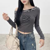 チャコール | 迷彩切替Tシャツ | non-hedge 