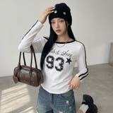 オフホワイト | ラインオフショルダーTシャツ | non-hedge