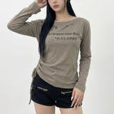 カーキ | ハトメスターロゴトップス | non-hedge 