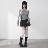 ボタンストライプスカート | non-hedge  | 詳細画像2 