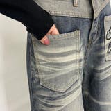 バックロゴ刺繍デニムワイドパンツ | non-hedge  | 詳細画像27 