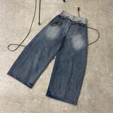 バックロゴ刺繍デニムワイドパンツ | non-hedge  | 詳細画像37 