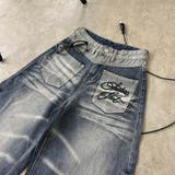 バックロゴ刺繍デニムワイドパンツ | non-hedge  | 詳細画像38 