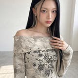 オフショルダーイレギュラーヘムトップス | non-hedge  | 詳細画像3 