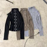 リブボタンスタンドZIPトップス | non-hedge | 詳細画像32