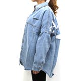 バックプリントダメージデニムシャツ レディース ファッション | non-hedge | 詳細画像11