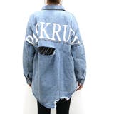 バックプリントダメージデニムシャツ レディース ファッション | non-hedge | 詳細画像12