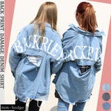 バックプリントダメージデニムシャツ レディース ファッション | non-hedge | 詳細画像1