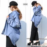 バックプリントダメージデニムシャツ レディース ファッション | non-hedge | 詳細画像6