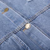 バックプリントダメージデニムシャツ レディース ファッション | non-hedge | 詳細画像25