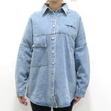 バックプリントダメージデニムシャツ レディース ファッション | non-hedge | 詳細画像9