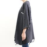 バックロゴダメージTシャツ レディース ファッション | non-hedge | 詳細画像10