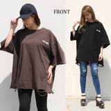 バックロゴダメージTシャツ レディース ファッション | non-hedge | 詳細画像5