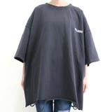 バックロゴダメージTシャツ レディース ファッション | non-hedge | 詳細画像8