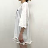 ダメージ転写プリントTシャツ レディース ファッション | non-hedge | 詳細画像10