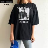 クロ | ダメージ転写プリントTシャツ レディース ファッション | non-hedge