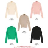 フィンガーホールタートルリブニット フィンガーホールが可愛い トップス | titivate | 詳細画像5