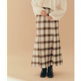 チェックマーメイドスカート 大きなチェック柄が目を惹くロングスカート ボトムス | titivate | 詳細画像16