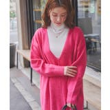 深Vネックニットワンピース 深Vネックでレイヤードスタイルもおしゃれに決まる | titivate | 詳細画像7