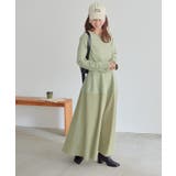 ドッキングボリュームスカートワンピース ニット レディース | titivate | 詳細画像18