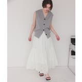 刺繍レースギャザースカート | titivate | 詳細画像9 