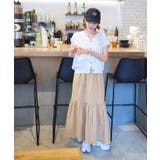 タックデザインギャザースカート 裾のフリルとティアードデザインが大人かわいい ボ… | titivate | 詳細画像6 