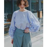 袖フリルデザインギャザーブラウス | titivate | 詳細画像8 