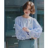 袖フリルデザインギャザーブラウス | titivate | 詳細画像11 