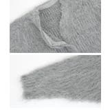 モヘアライクシャギーVネックニットカーディガン モヘアライクの素材感で高見え ト… | titivate | 詳細画像2 