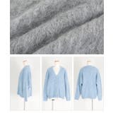 モヘアライクシャギーVネックニットカーディガン モヘアライクの素材感で高見え ト… | titivate | 詳細画像4 