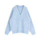 モヘアライクシャギーVネックニットカーディガン モヘアライクの素材感で高見え ト… | titivate | 詳細画像5 