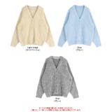 モヘアライクシャギーVネックニットカーディガン モヘアライクの素材感で高見え ト… | titivate | 詳細画像7 